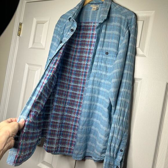 Carbon 2 Cobalt Size Large Cotton Button Down - Picture 3 of 9